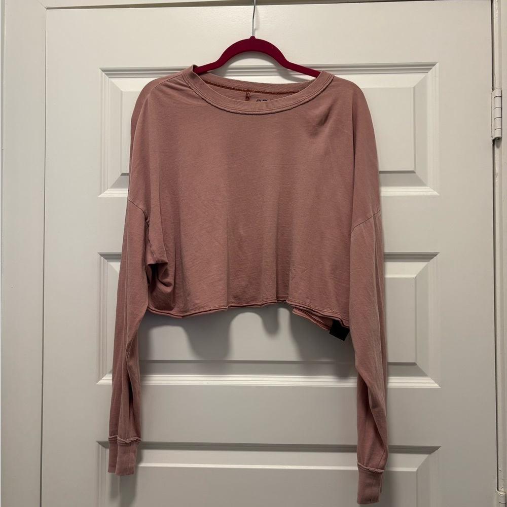 cropped oversized long sleeve